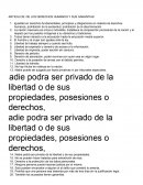 ARTICULOS: DE LOS DERECHOS HUMANOS Y SUS GARANTIAS