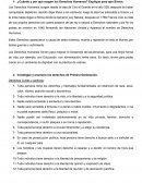 Cuándo y por qué surgen los Derechos Humanos? Explique para que Sirven.