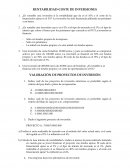 Rentabilidad. Valoración de proyectos de inversión