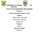 Practica 1 Creación de cable cruzado y recto