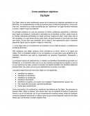 Como Ziglar dice en la conferencia “El problema no es la falta de tiempo, el problema es la falta de dirección.”