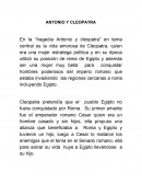 SOCIALES. ANTONIO Y CLEOPATRA