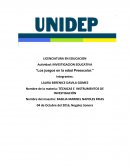 Actividad: INVESTIGACION EDUCATIVA "Los juegos en la edad Preescolar."