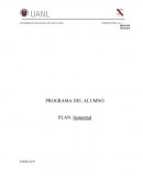 PROGRAMA DEL ALUMNO PLAN: Semestral
