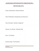 Diversidad, “Inclusión e Integración”