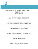 INJFORME PSICOPEDAGÓGICO.