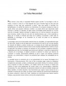 La Falsa Necesidad