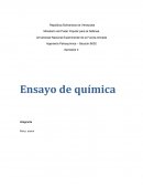 Semestre II Ensayo de química