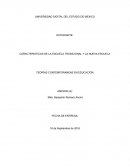 CARACTERISTICAS DE LA ESCUELA TRADICIONAL Y LA NUEVA ESCUELA