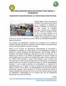 MANTIENE MUNICIPIO ESPACIOS RECREATIVOS LIMPIOS Y ORDENADOS