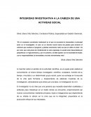 INTEGRIDAD INVESTIGATIVA A LA CABEZA DE UNA ACTIVIDAD SOCIAL