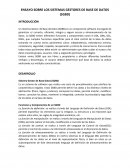 ENSAYO SOBRE LOS SISTEMAS GESTORES DE BASE DE DATOS (SGBD)