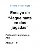 Ensayo de “Jaque mate en dos jugadas”