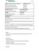 Evidencia 1 quimica. Transformación de la materia