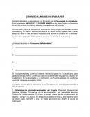 CRONOGRAMA DE ACTIVIDADES. ¿Para qué hacemos un Cronograma de Actividades?