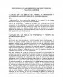 PREGUNTAS PARA EL PRIMER EXAMEN DE DERECHO PROCESAL LABORAL