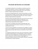 Vinculación del Derecho con la Sociedad