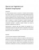 Que es ser un ingeniero en gestion empresarial