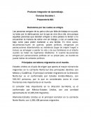 Producto Integrador de Aprendizaje Sociales I Preparatoria #22. Decisiones por las cuales se emigra.