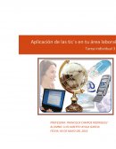 Aplicación de las Tic´s en el área laboral
