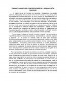 ENSAYO SOBRE LAS CONCEPCIONES DE LA PROFESIÓN DOCENTE