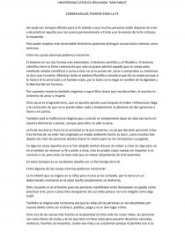 CORREN MALOS TIEMPOS PARA LA FE. Página 1