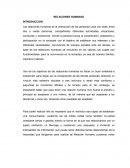 Relaciones Humanas es la interacción de las personas unas con otras