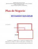 Plan de Negocio RESTAURANT BASVARSUB