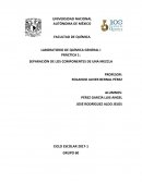 Separacion de los component6es de una mezcla
