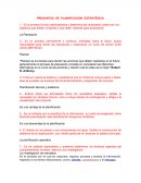 PREGUNTAS DE PLANIFICACION ESTRATÉGICA