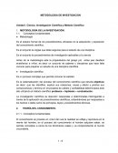 METODOLOGIA DE INVESTIGACION Unidad I. Ciencia. Investigación Científica y Método Científico