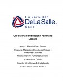 Que es una constitución? Ferdinand Lassalle