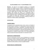 VALOR ECONOMICO TOTAL Y VALOR PERCIBIDO TOTAL