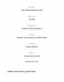 ORIGEN Y EVOLUCION DE LA CONSTITUCION