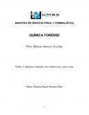 QUÍMICA FORENSE, EN TIEMPOS DEL JUICIO ORAL