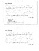 E envío esta carta sabiendo que tardaras mucho en recibirla.