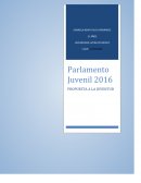 Parlamento Juvenil 2016 Guanajuato. Propuesta de educación