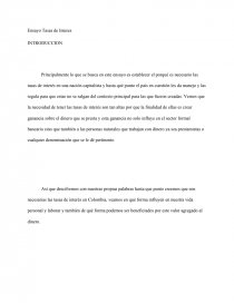 TASAS DE INTERES EN COLOMBIA. “EL VERDADERO VALOR DEL DINERO EN COLOMBIA”.. Página 1