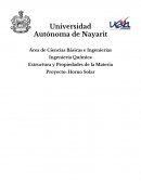 Estructura y Propiedades de la Materia Proyecto: Horno Solar