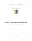 Obtención de energía eléctrica a través de paneles solares, como alternativa para el ahorro energético
