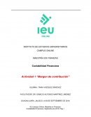 Margen de Contribución. Margen de contribución porcentual