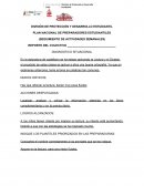 PLAN NACIONAL DE PREPARADORES ESTUDIANTILES (SEGUIMIENTO DE ACTIVIDADES SEMANALES)