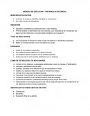 MEDIDAS DE EJECUCION Y CRITERIOS DE EFICIENCIA