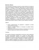 Materiales y Métodos. Objetivos