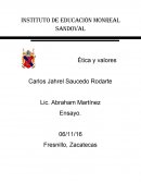 Ensayo Pensamiento Critico Y Creativo. Ética y valores