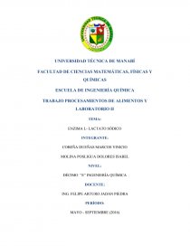 TRABAJO PROCESAMIENTOS DE ALIMENTOS Y LABORATORIO II. Página 1