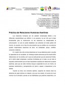 Práctica de Relaciones Humanas Asertivas