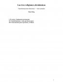Las tres religiones abrahánicas