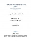 Ensayo Filosofía de la ciencia.