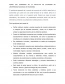 PERFIL DEL EGRESADO DE LA FACULTAD DE ECONOMIA DE UNIVERSIDAD NACIONAL DE ECONOMIA